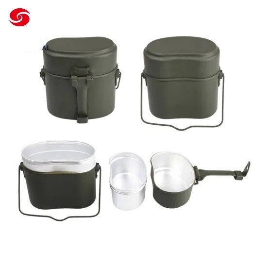 Germany Green Color Outdoor Camping Army Kit Military Mess Tin